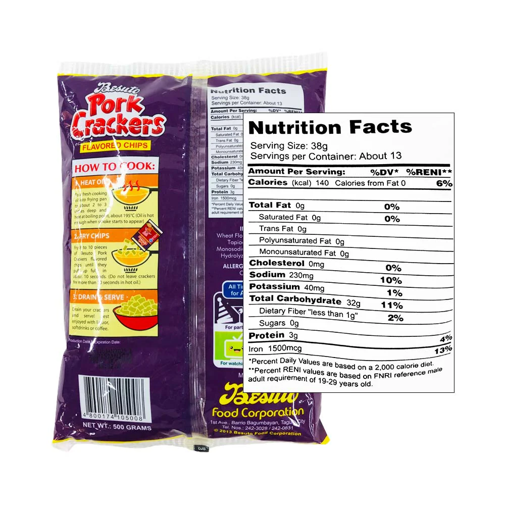 Besuto Prawn Cracker Pork Flavor 500g - Image 2
