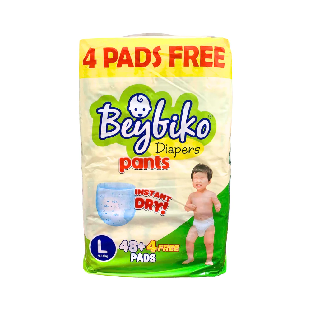 Beybiko Baby Diaper Pants Large 48's + 4 Pads