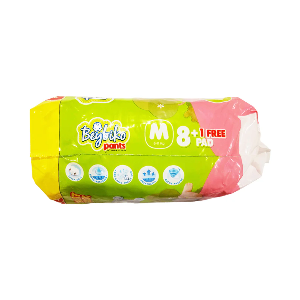 Beybiko Baby Diaper Pants Medium 8's + 1 - Image 2