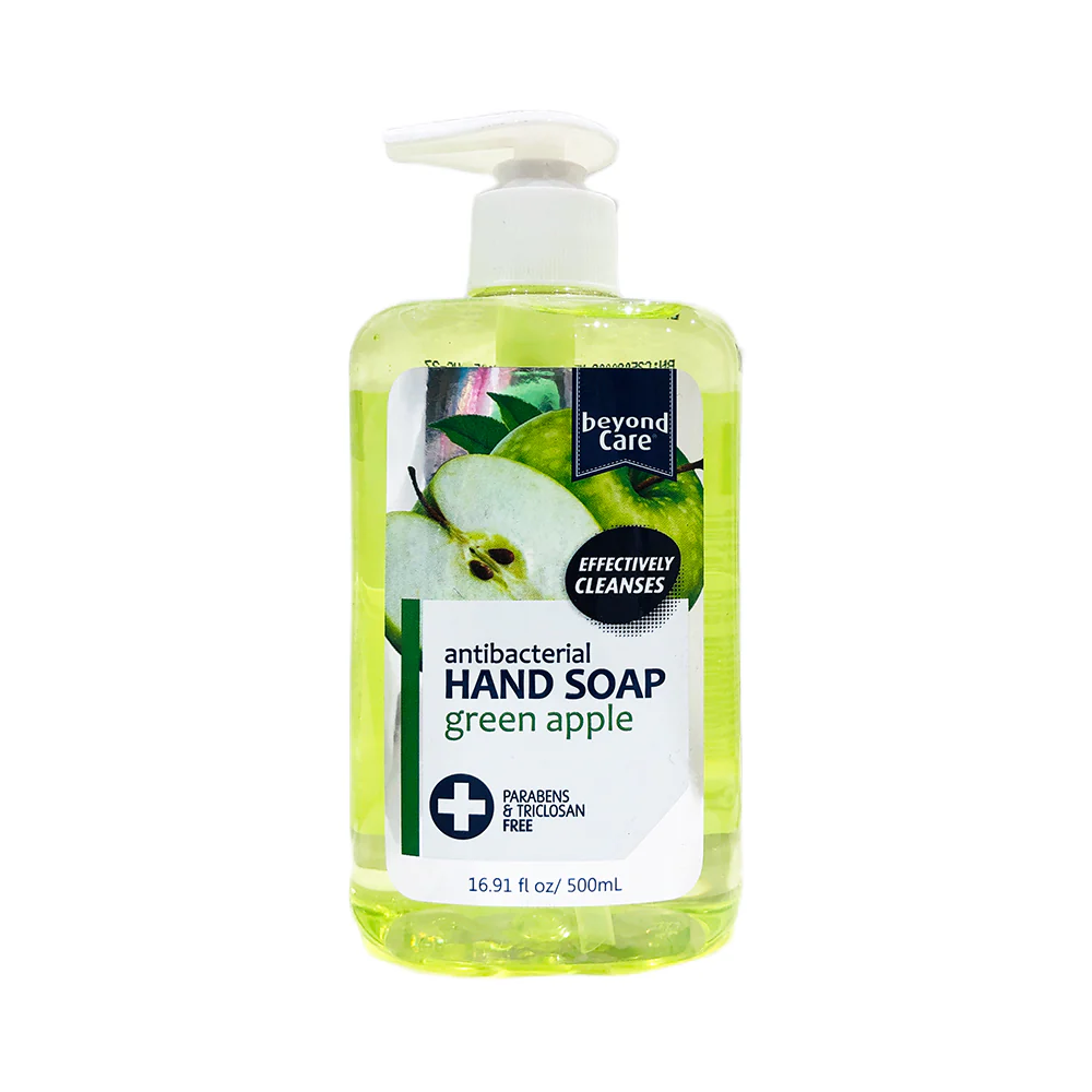 Beyond Care Antibacterial Hand Soap Green Apple 500ml - Image 2