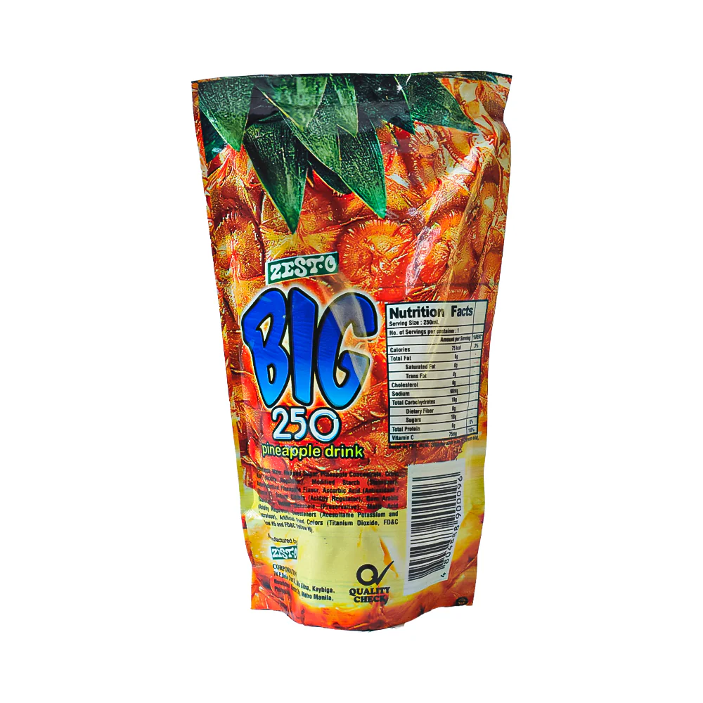 Zest-O Big 250 Juice Drink Pineapple 250ml x 10's - Image 3