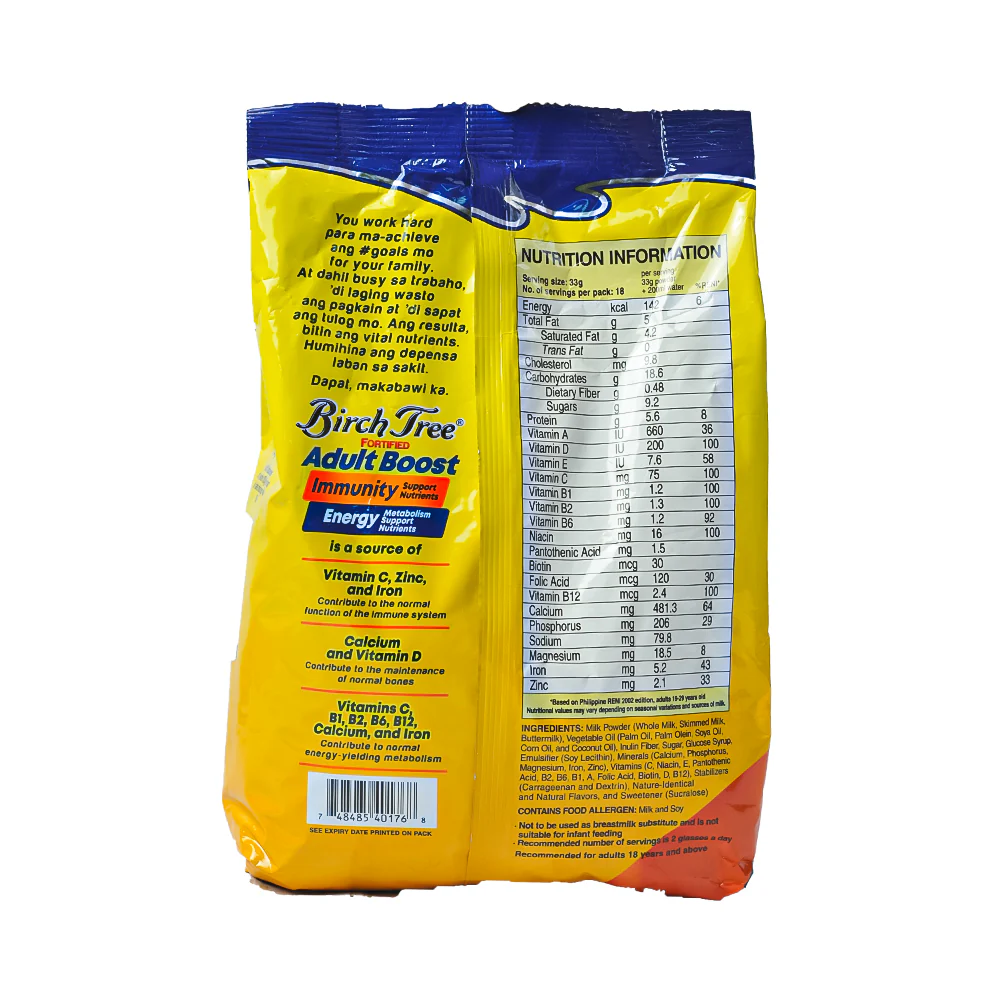 Birch Tree Fortified Adult Boost Powdered Milk Drink 600g - Image 2