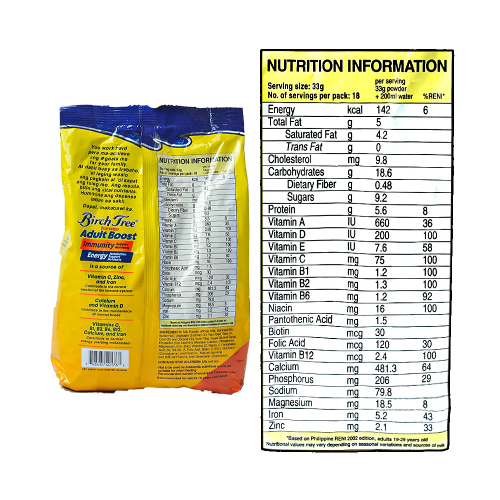 Birch Tree Fortified Adult Boost Powdered Milk Drink 600g - Image 3