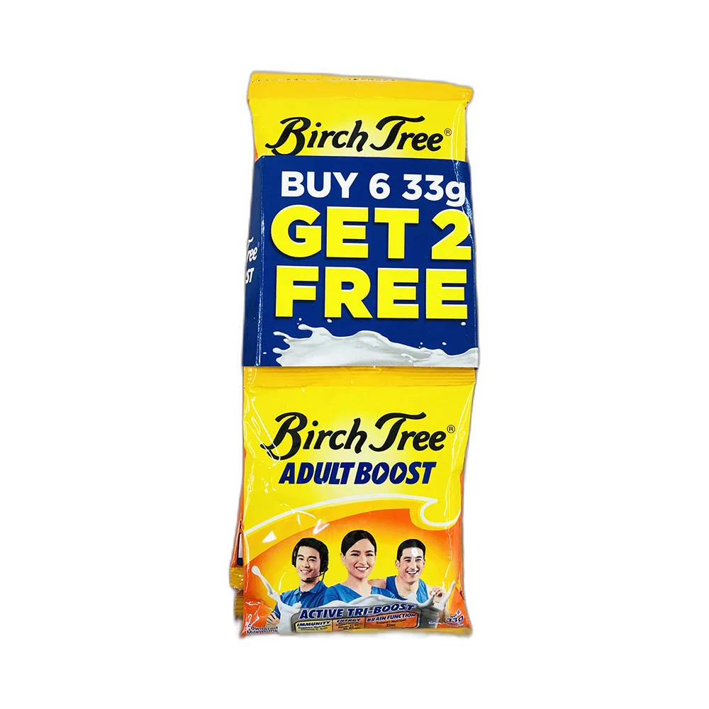 Birch Tree Fortified Adult Boost 33g 6's + 2