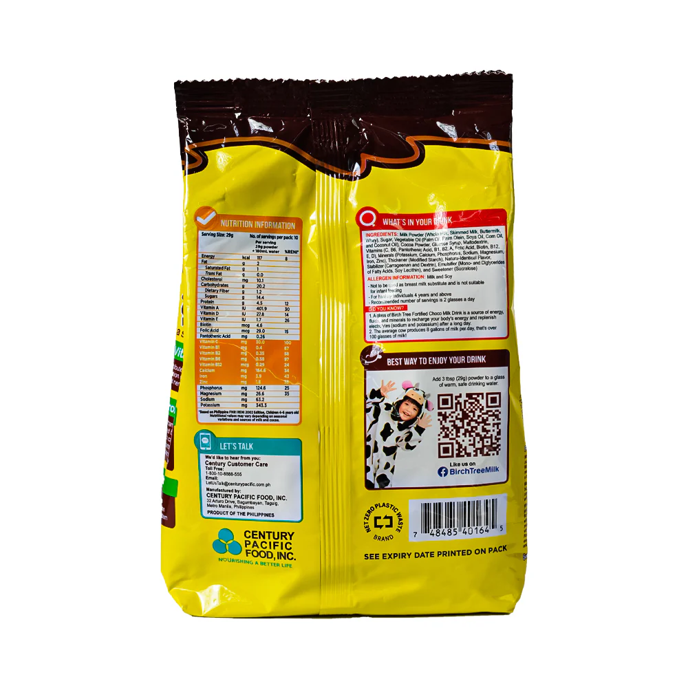 Birch Tree Fortified Powdered Chocolate Milk Drink 290g - Image 2