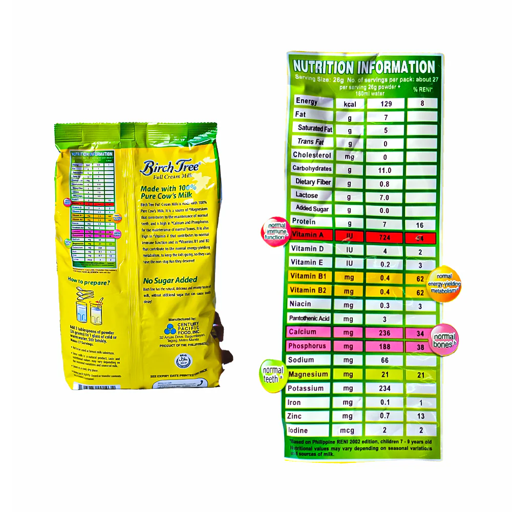 Birch Tree Full Cream Milk Powder 700g - Image 3