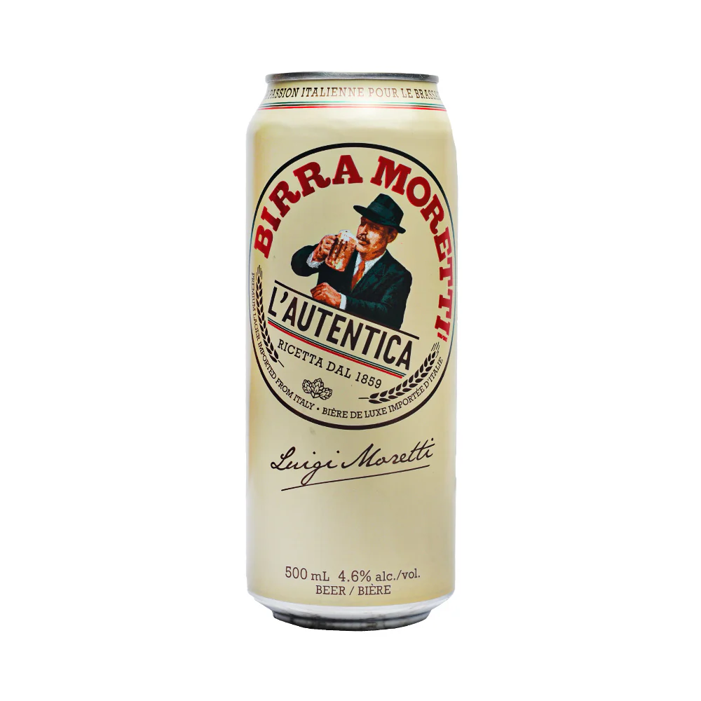 Birra Moretti Beer Can 500ml - Image 2