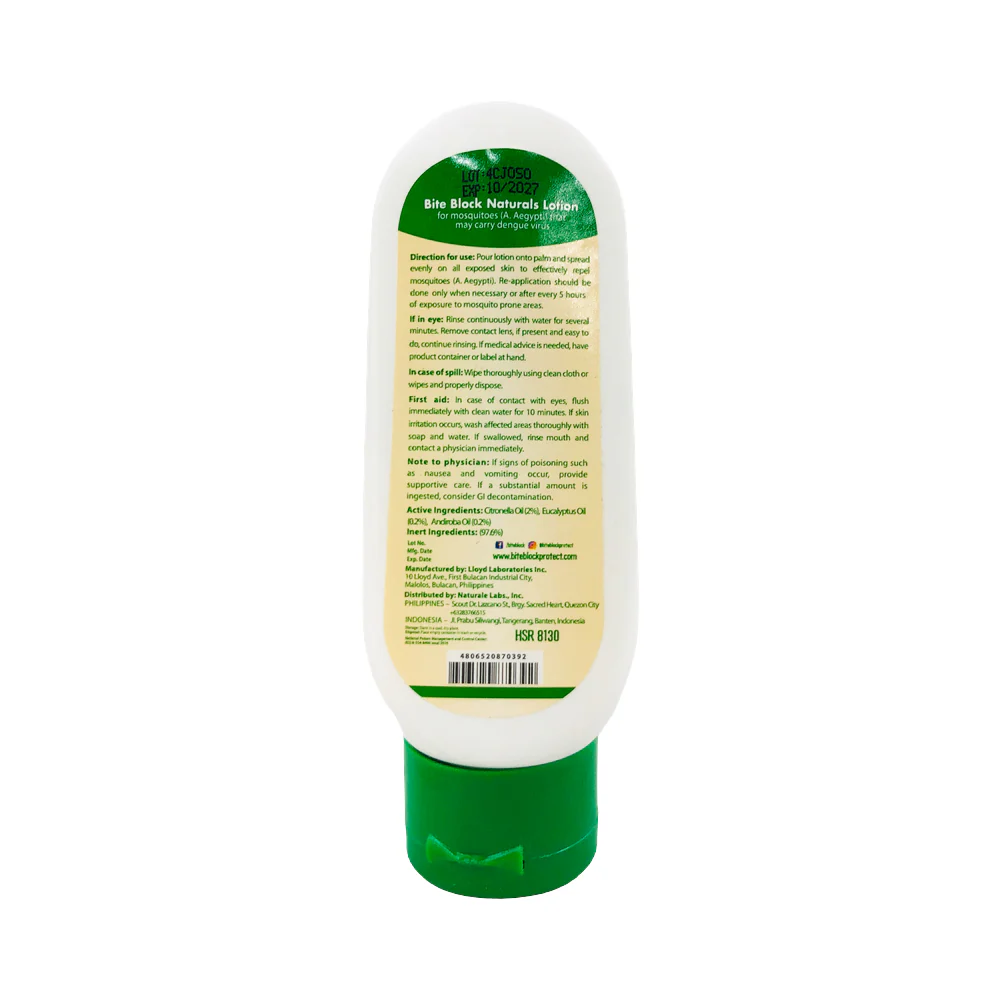 Bite Block Natural Citronella Lotion With Eucalyptus - Image 2