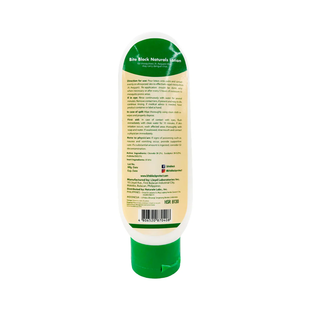 Bite Block Natural Citronella Lotion With Eucalyptus - Image 4