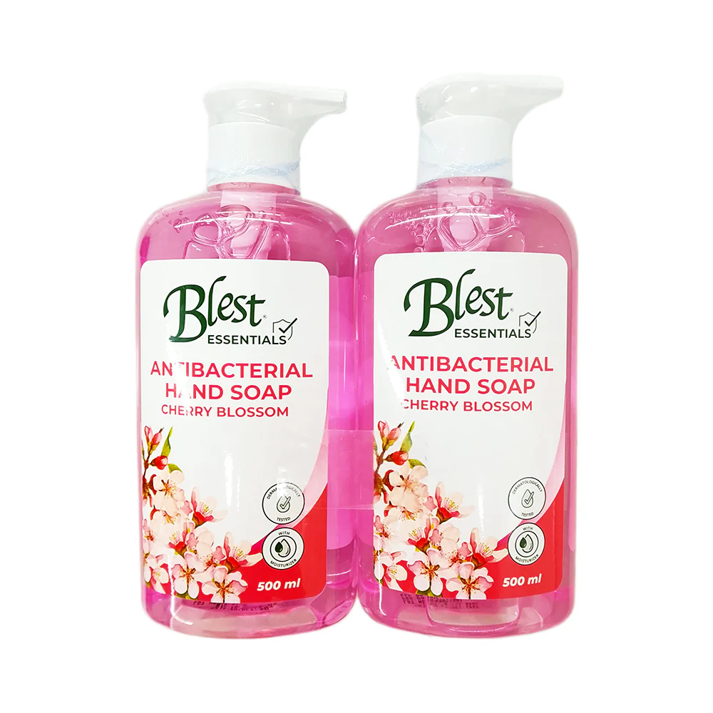Blest Antibacterial Hand Soap Cherry Blossom 500ml x 2's