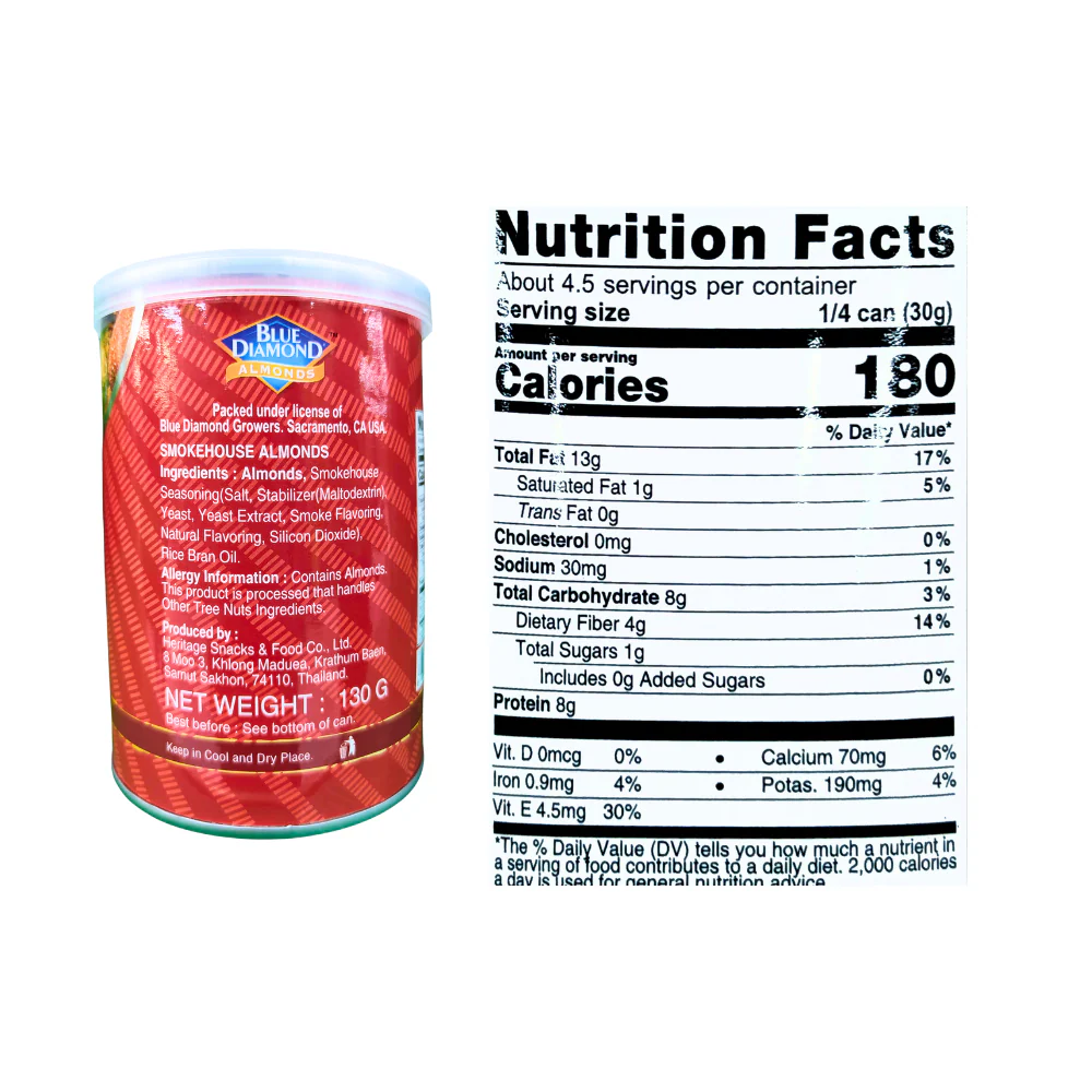 Blue Diamond Almonds 130g - Image 3