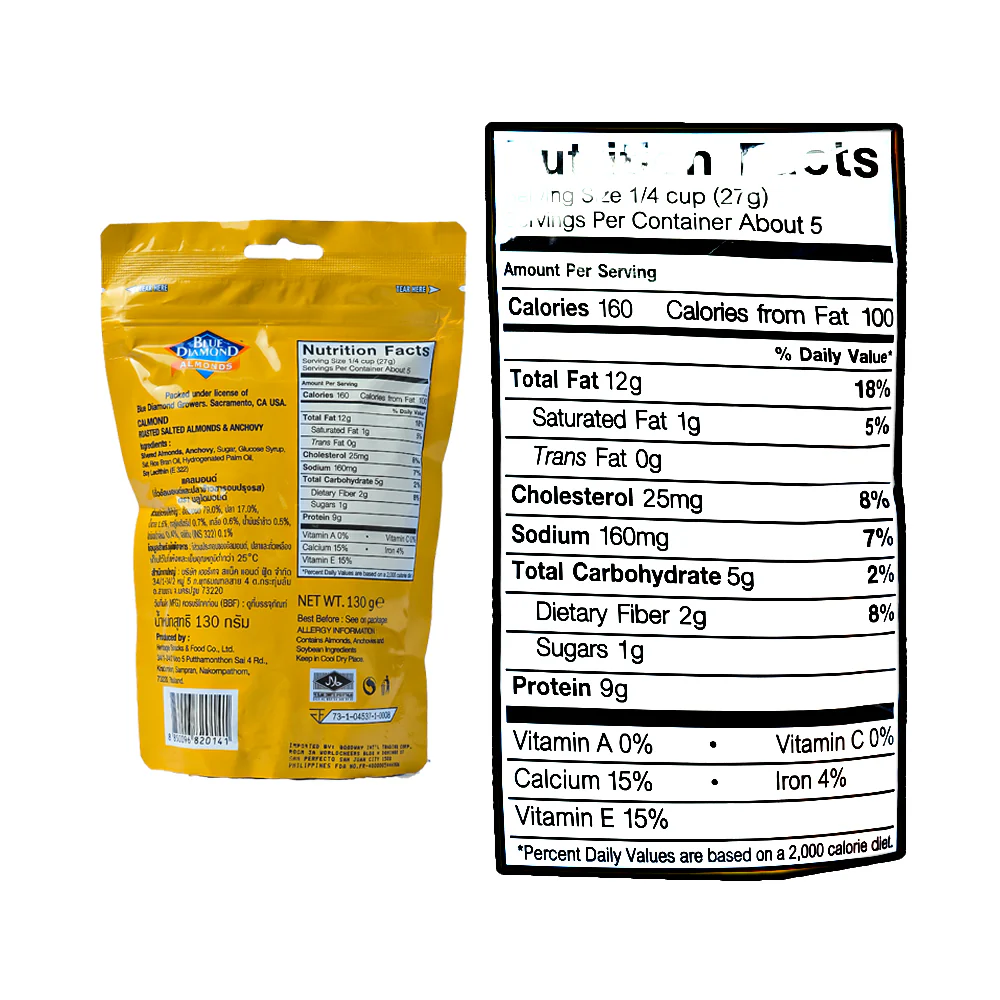Blue Diamond Almonds Calmond 130g - Image 3