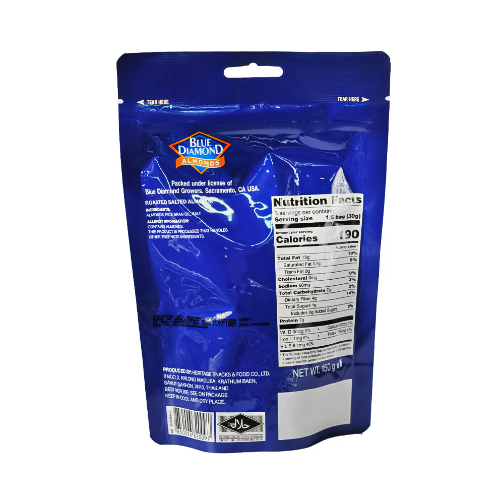Blue Diamond Roasted Salted Almonds 150g - Image 2