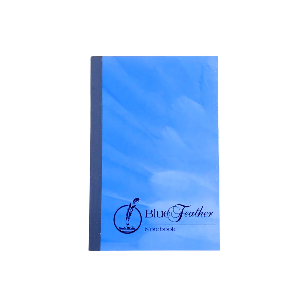 Blue Feather Padded Notebook 50 Leaves - Image 2