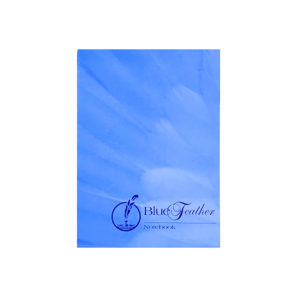 Blue Feather Padded Notebook 50 Leaves - Image 4