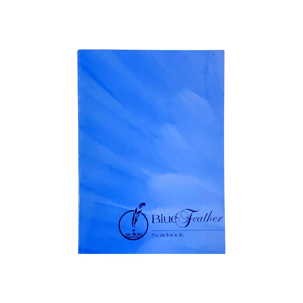 Blue Feather Padded Notebook 80 Leaves - Image 3