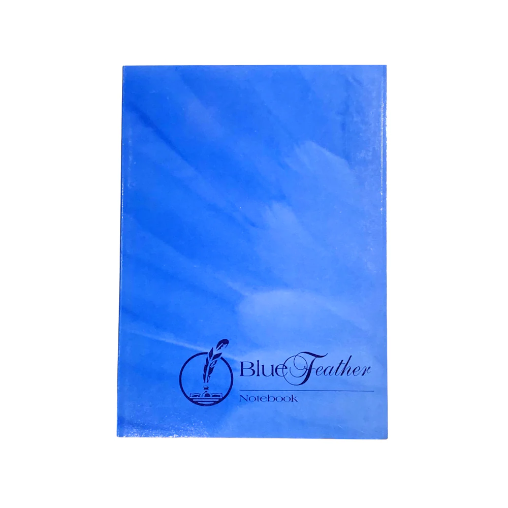 Blue Feather Padded Notebook 80 Leaves - Image 4