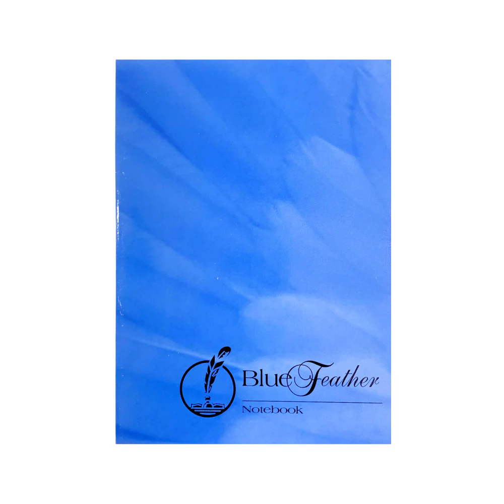 Blue Feather Padded Notebook 80 Leaves - Image 5