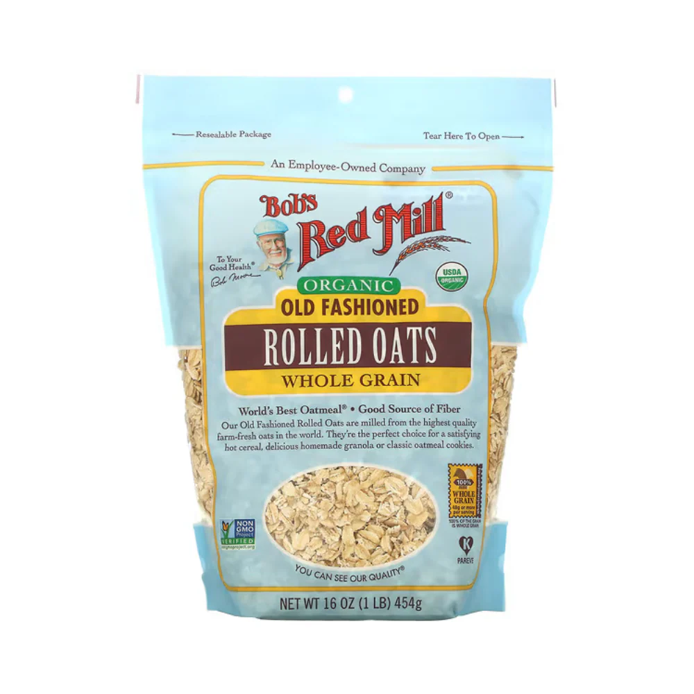 Bob's Red Mill Organic Old Fashioned Rolled Oats Whole Grain 454g - Image 2