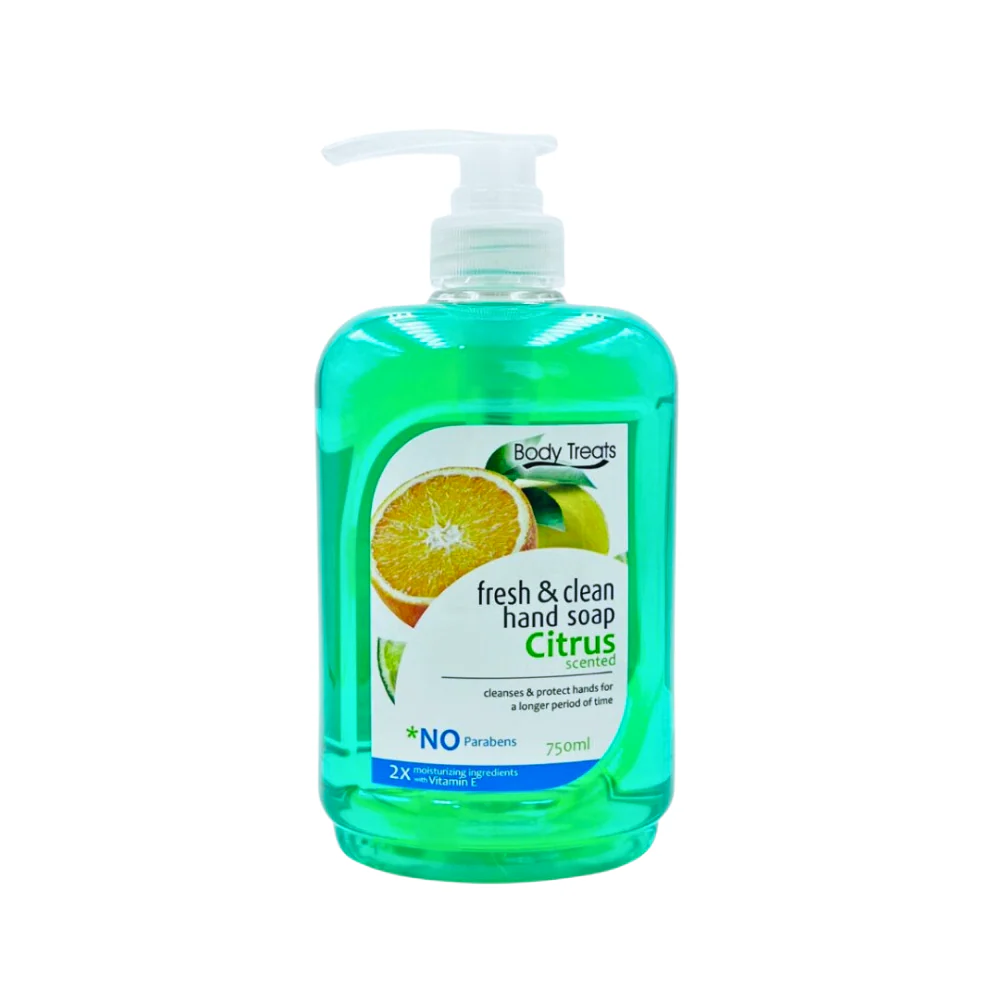 Body Treats Citrus Hand Soap 750ml - Image 2