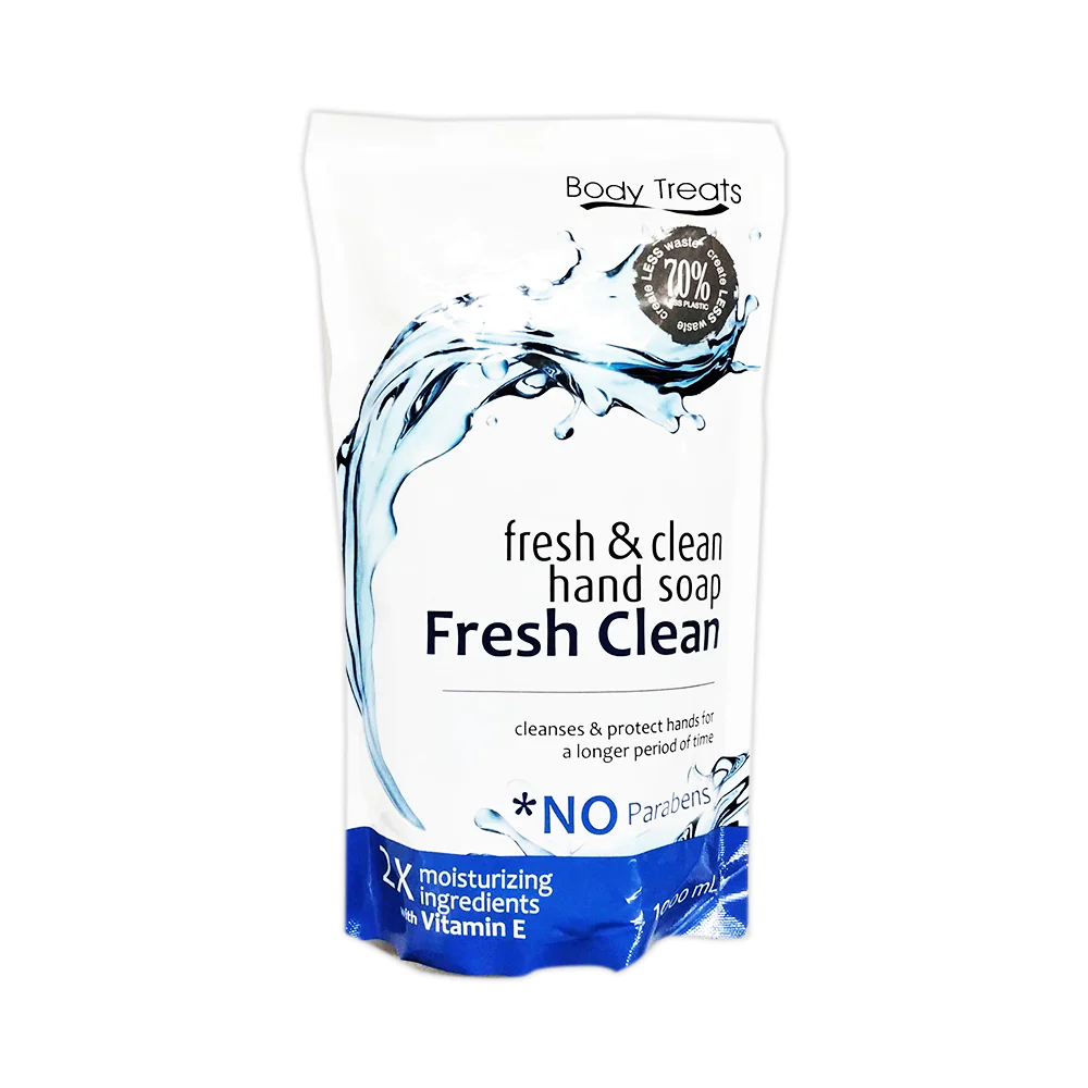 Body Treats Fresh And Clean Hand Soap Fresh Clean Scented Refill 1000ml - Image 2