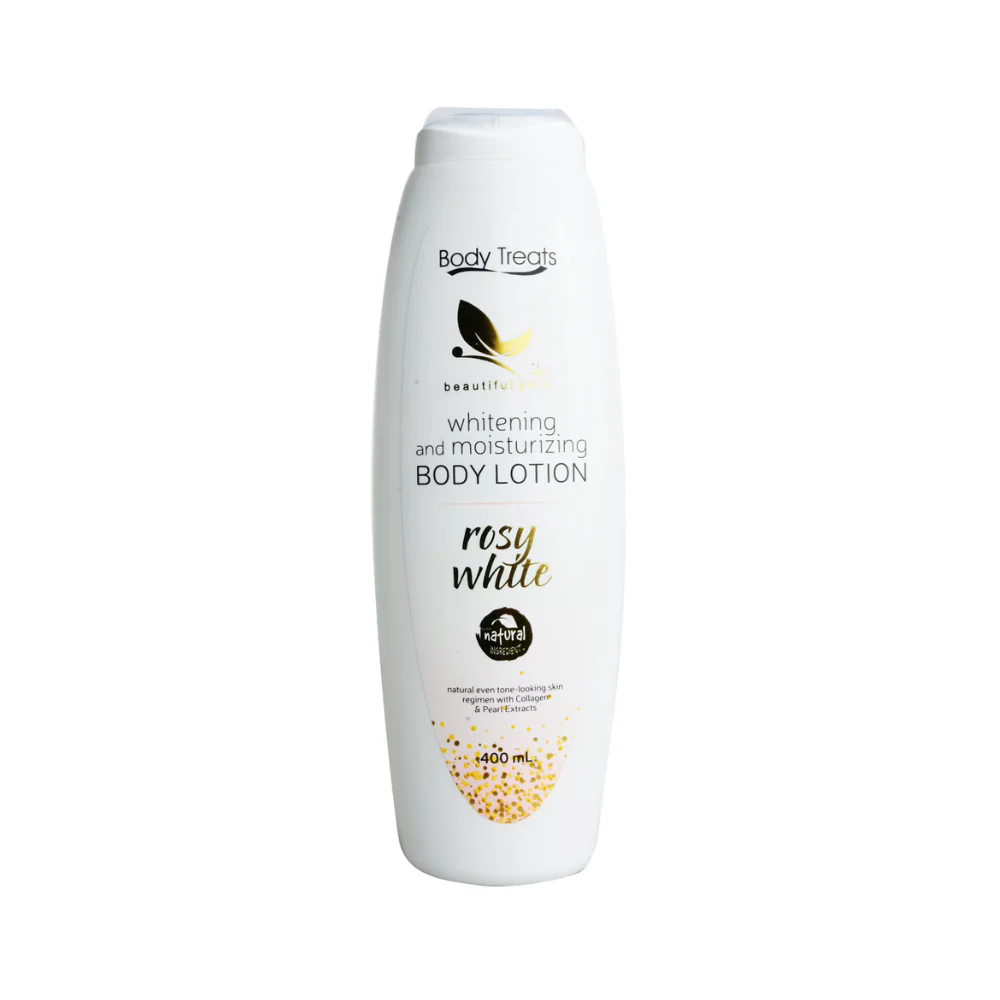 Body Treats Whitening And Moisturizing Body Lotion Rosy White 400ml - Image 2