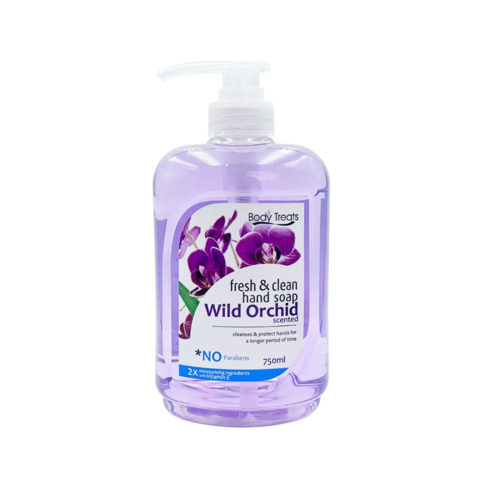 Body Treats Wild Orchid Hand Soap 750ml - Image 2