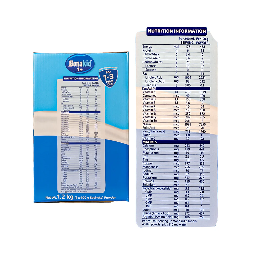 Bonakid Milk Supplement 1-3yrs Old 1.2kg - Image 3