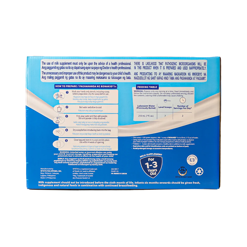 Bonakid Milk Supplement 1-3yrs Old 2kg - Image 2