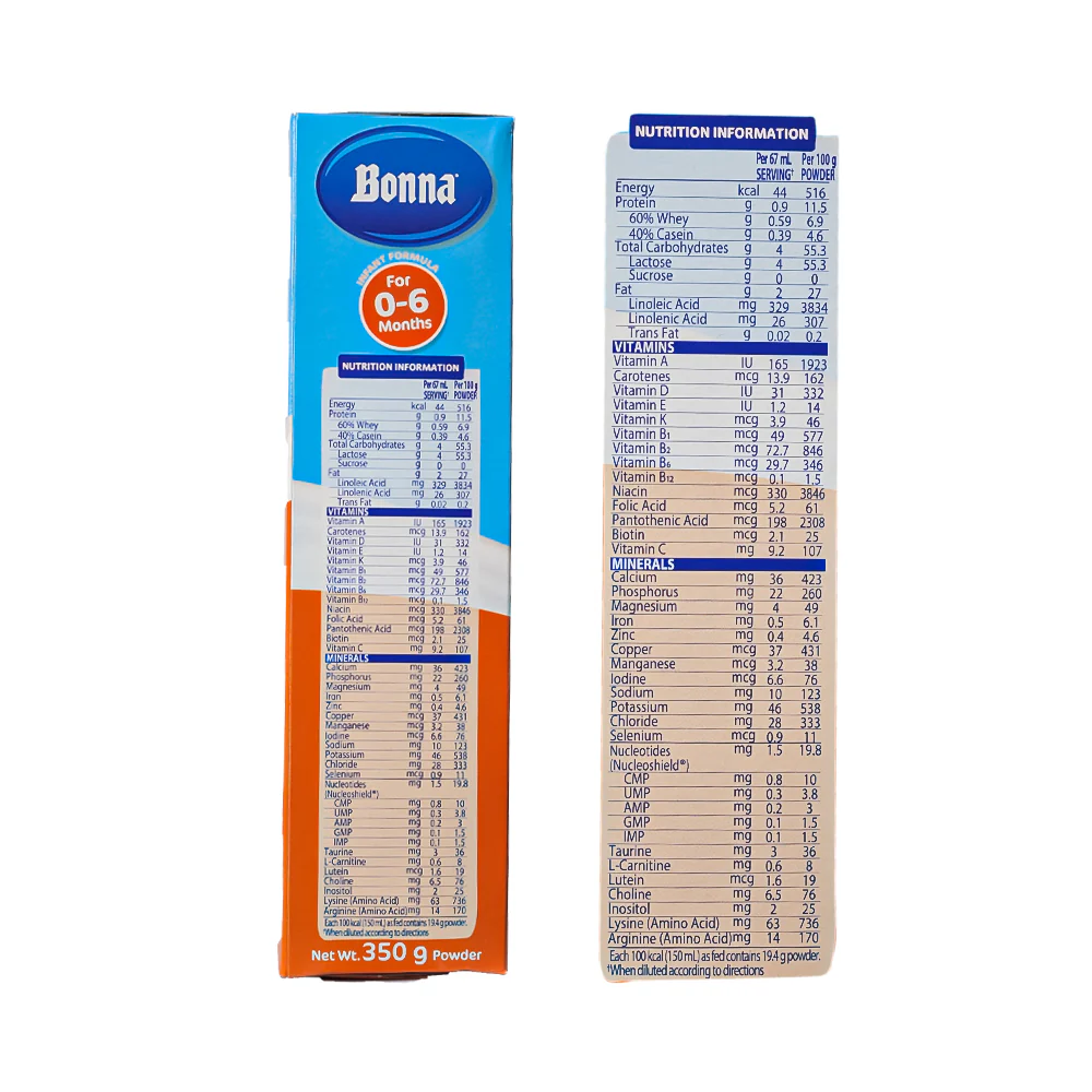Bonna Infant Formula 0-6 Months 350g - Image 3