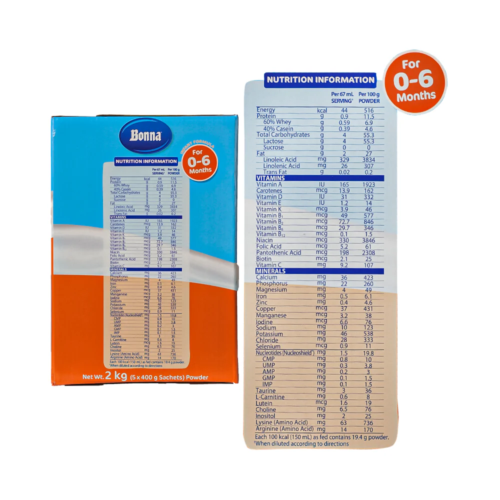 Bonna Infant Formula 0-6 Months 2kg - Image 3