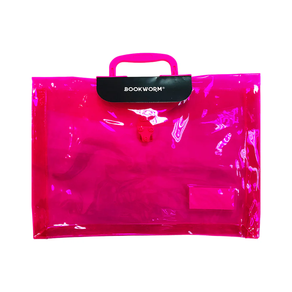Bookworm Expanding Snap Envelope With Handle Plain - Image 2