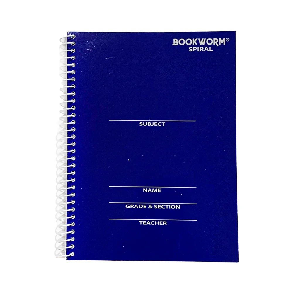 Bookworm Spiral Notebook 80 Leaves