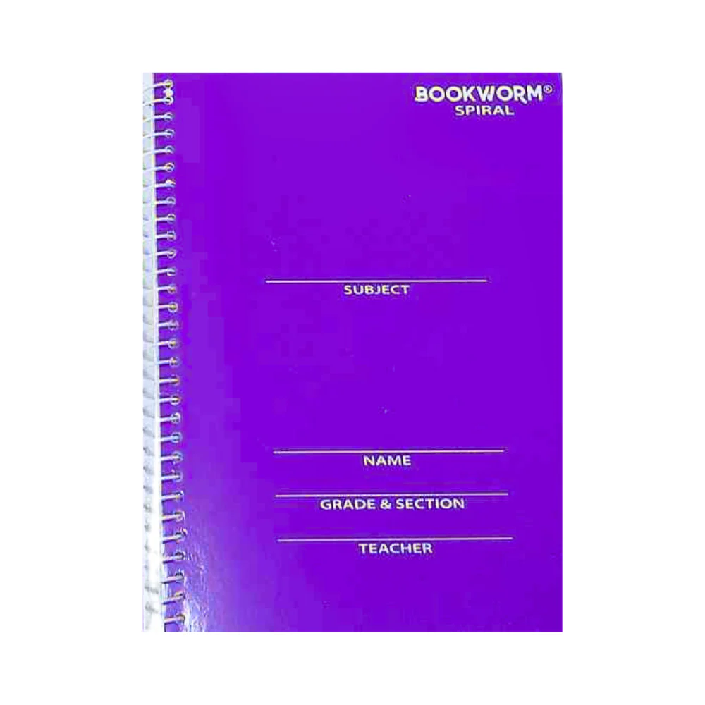 Bookworm Spiral Notebook 80 Leaves - Image 2