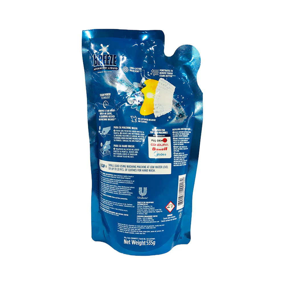Breeze Advanced Liquid Power Machine Fresh Clean 535g - Image 2