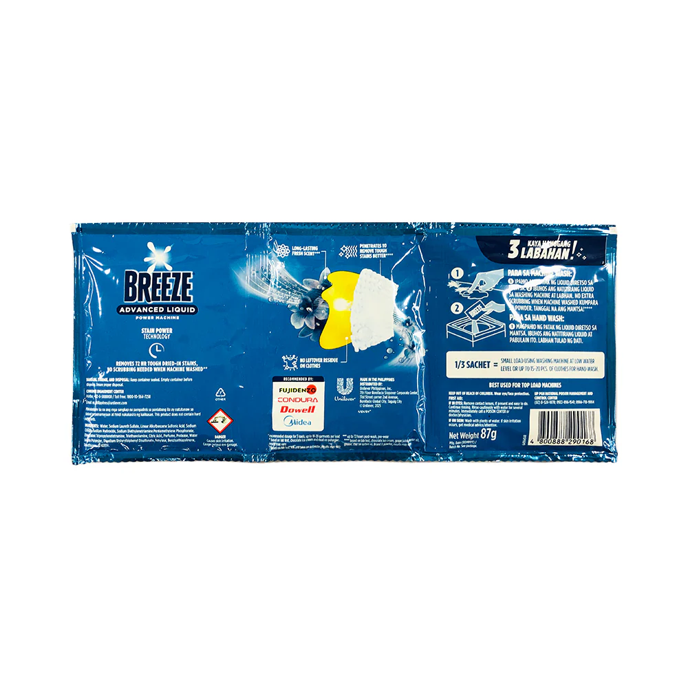 Breeze Advanced Liquid Power Machine Fresh Clean 87g - Image 2