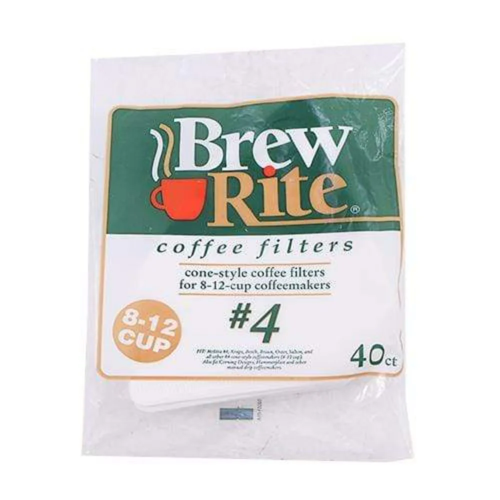 Brew Rite Coffee Filters #4 40CT