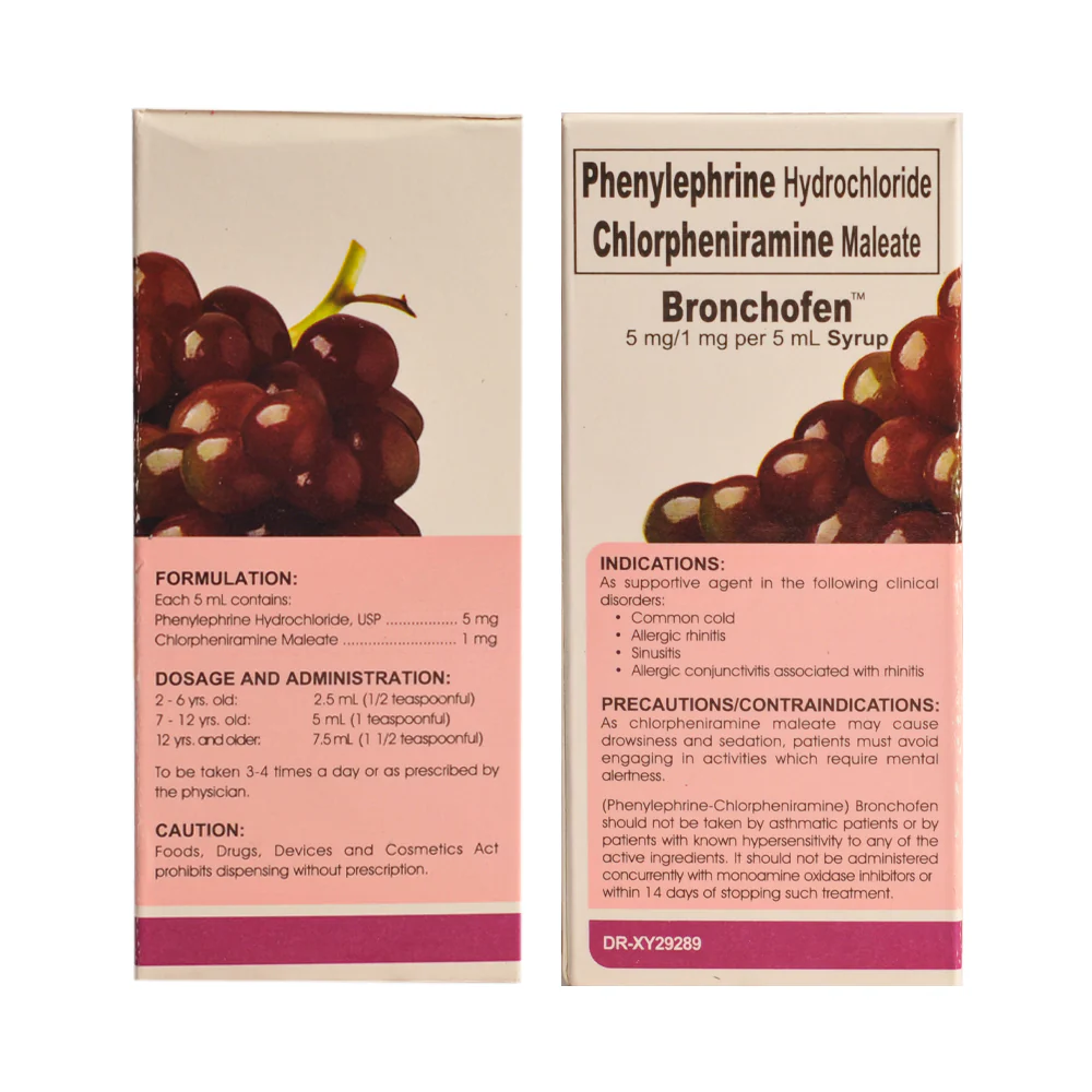 Bronchofen 5mg/1mg/5ml Syrup 60ml - Image 3