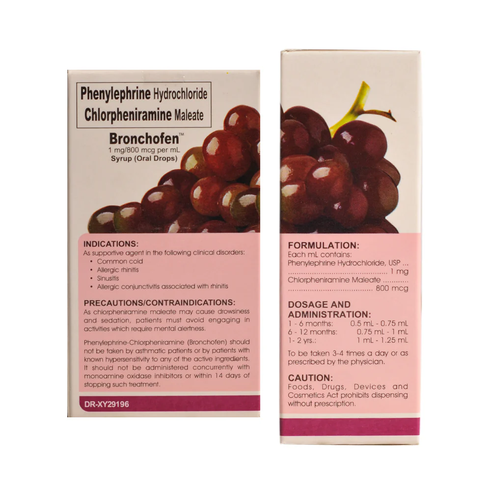 Bronchofen Phenylephine 1mg/0.8mg/ml Drops 15ml - Image 3