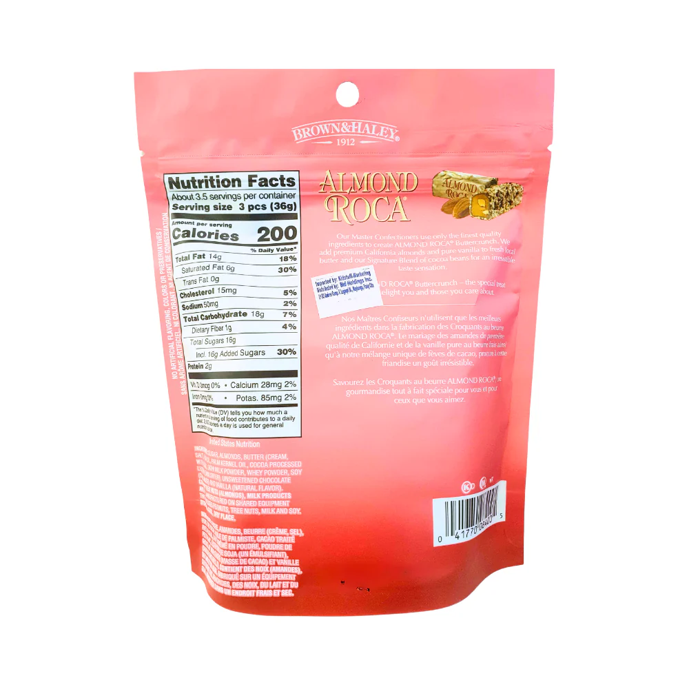 Brown & Haley Almond Roca Buttercrunch With Almonds 4.5oz 127g - Image 2