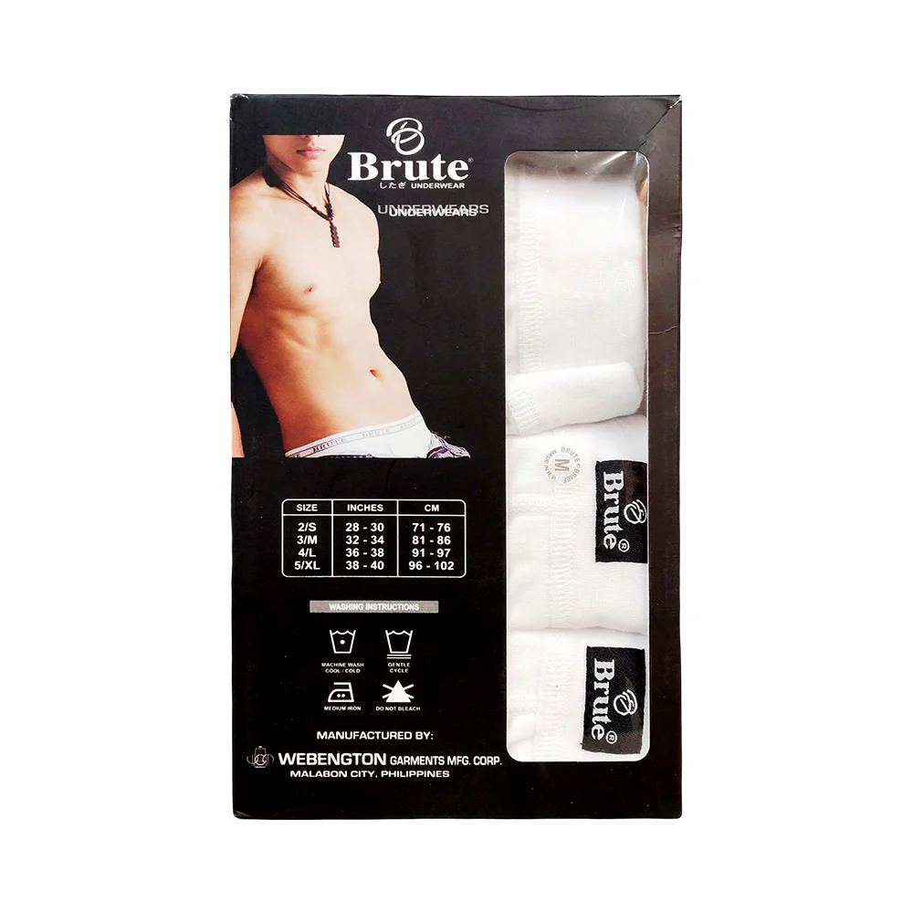 Brute Mens Brief 3 in 1 Medium - Image 2