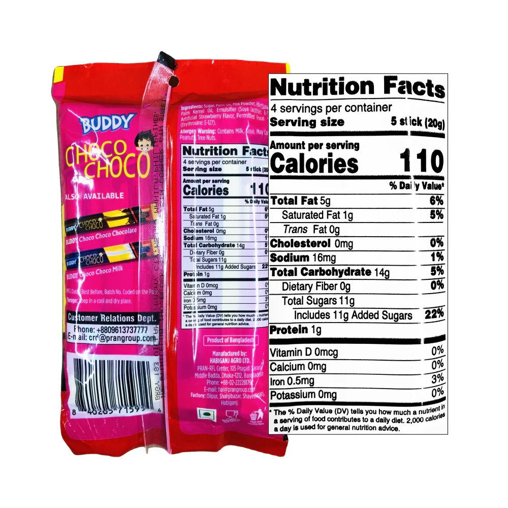 Buddy Choco Choco Liquid 4g x 20's + 2's - Image 6