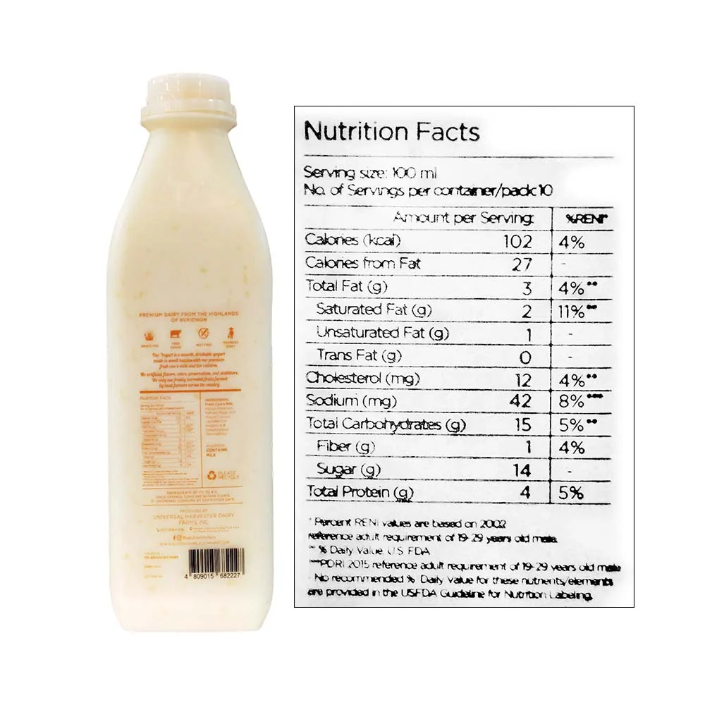 Bukidnon Milk Company Yogurt Drink 1L - Image 4