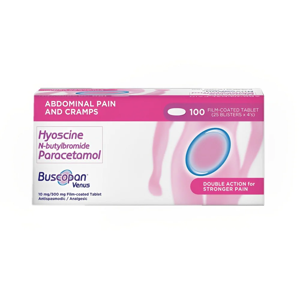 Buscopan Venus Tablet 10mg/500mg x 4's - Image 2