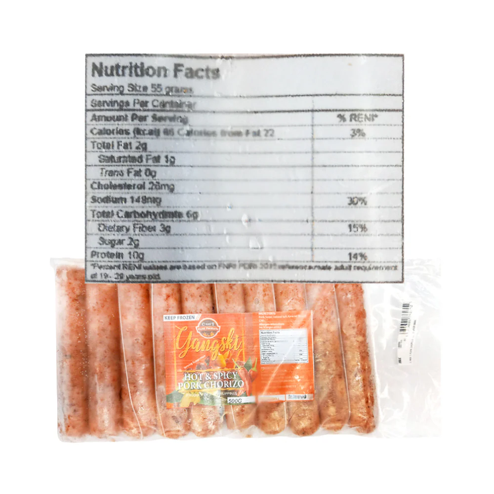 C And T Pork Chorizo Hot And Spicy 500g - Image 2