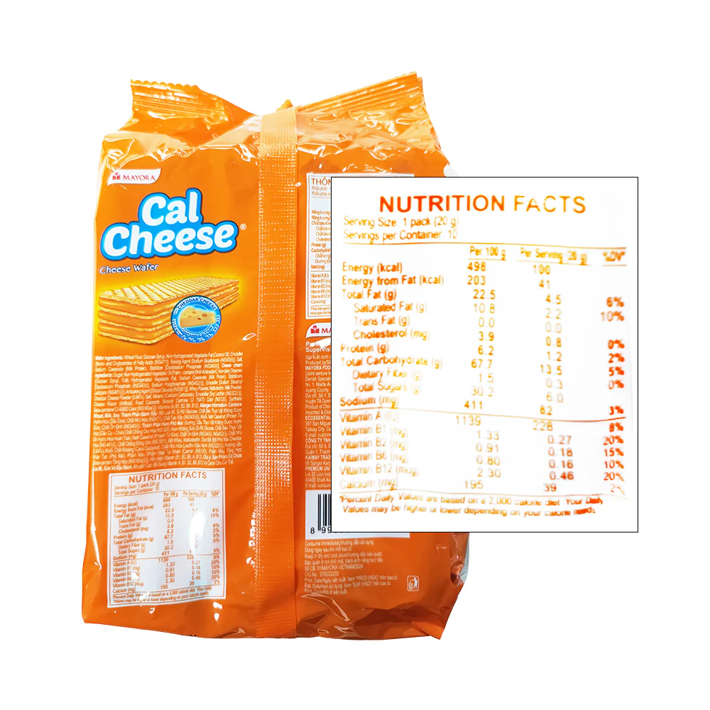 Cal Cheese Wafer 20g x 10's - Image 2