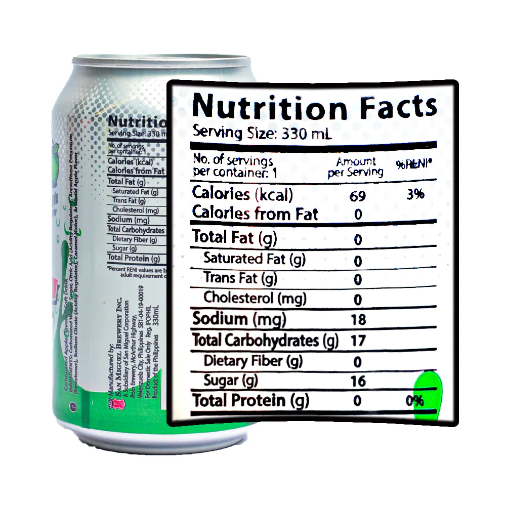 Cali Ice Apple 330ml - Image 2