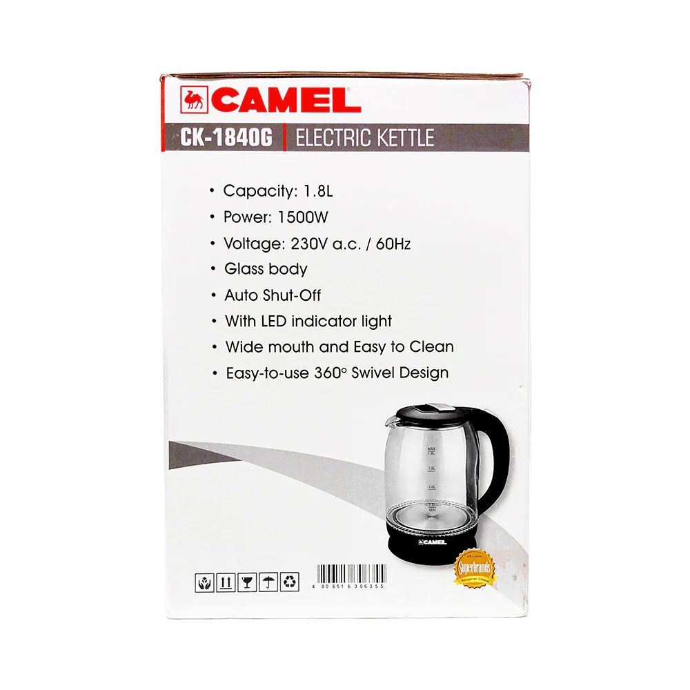 Camel Electric Kettle 1.8L - Image 3