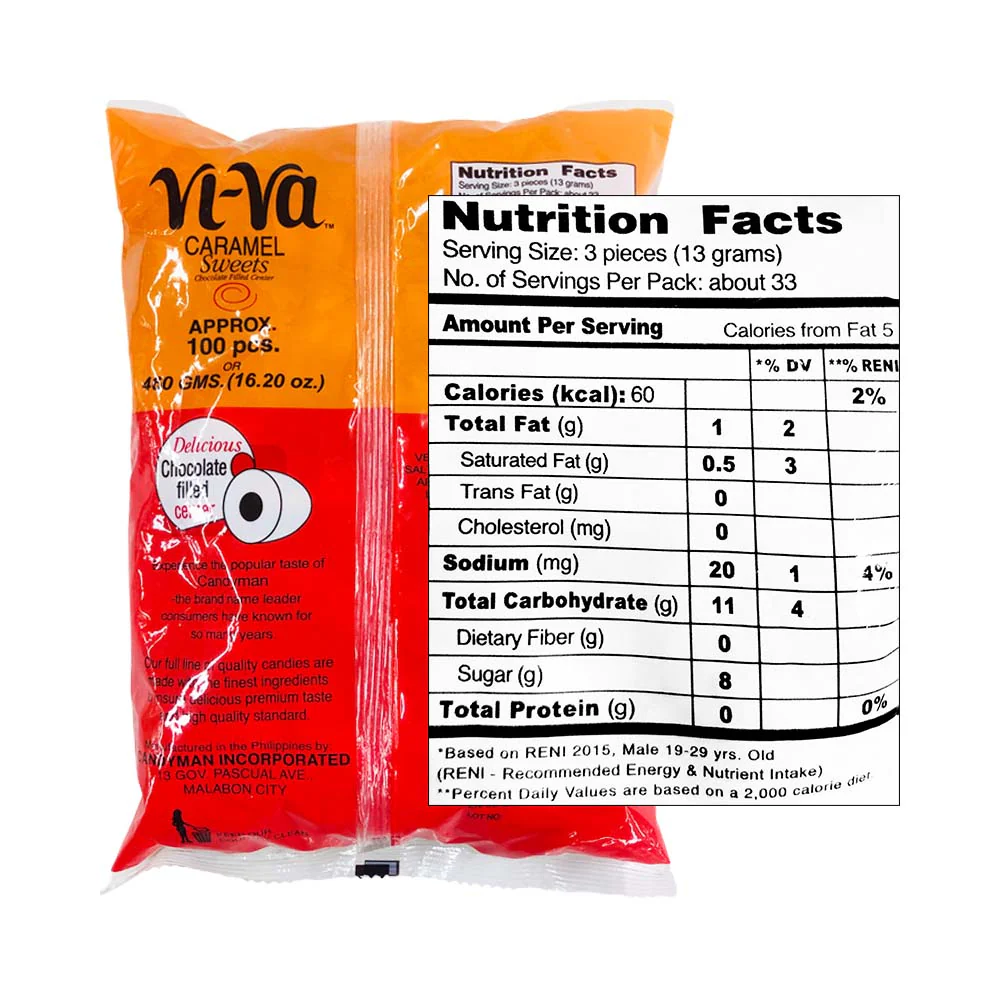 Candyman Viva Caramel Sweet Candy 100's - Image 2