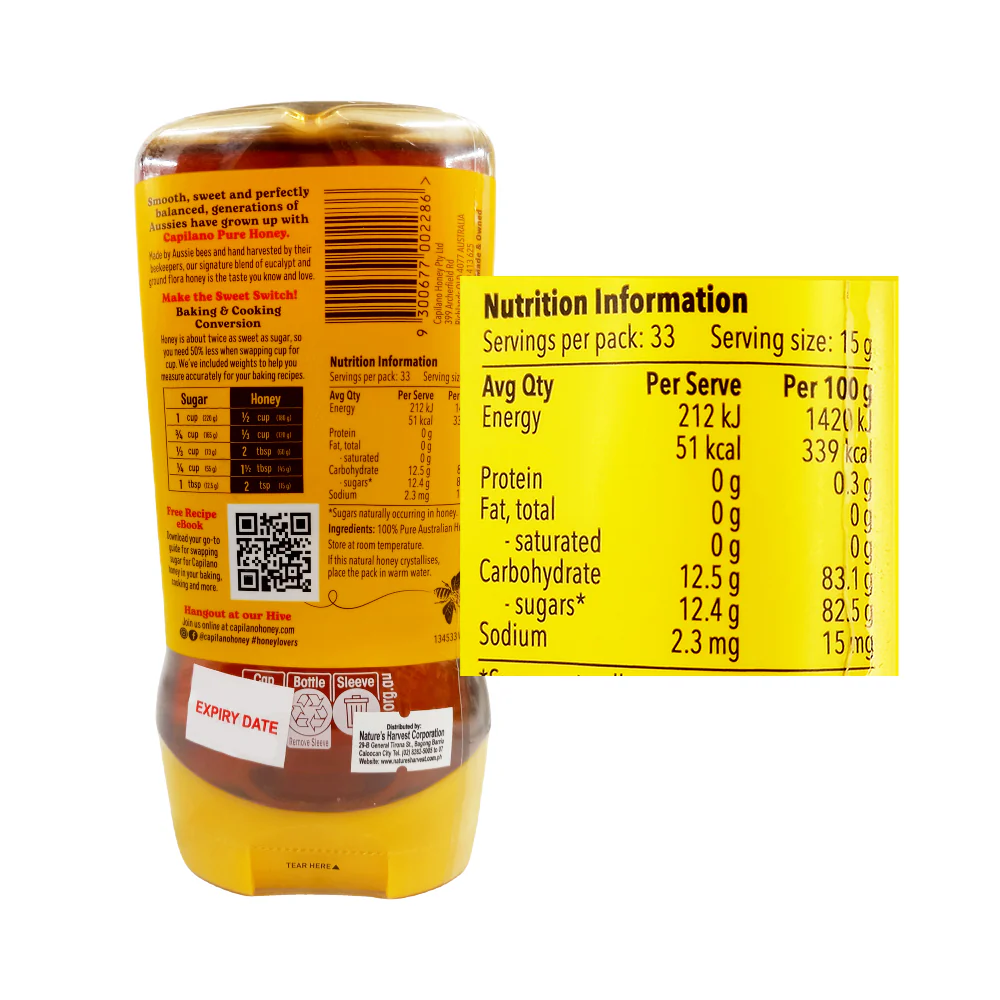Capilano Pure Honey 500g - Image 2